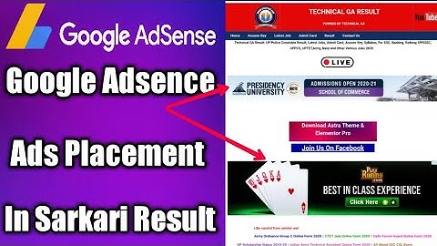 How To Create Sarkari Result Website | Put Adsence Ads In Sarkari Result