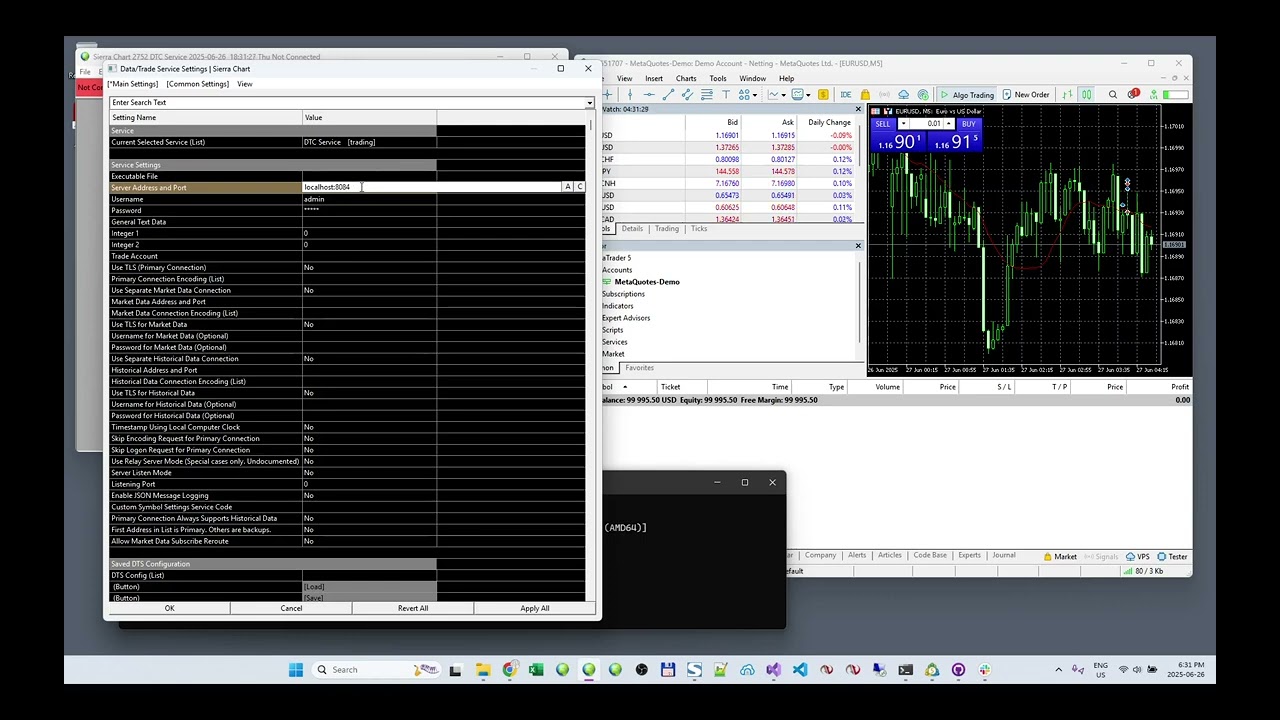 (Preview) Sierra Chart / MT5 Bridge