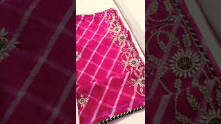 Organza Gota Patti Sarees shorts saree fashion