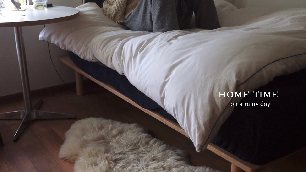 Home time on a rainy day in my room vlog