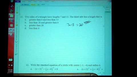 Problem 21 Triangle Inequality