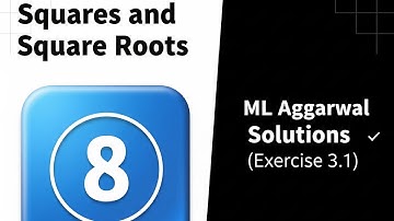 Squares and square roots for class 8, ml Aggarwal solution (Exercise 3.1)(part 2)#newlearning 