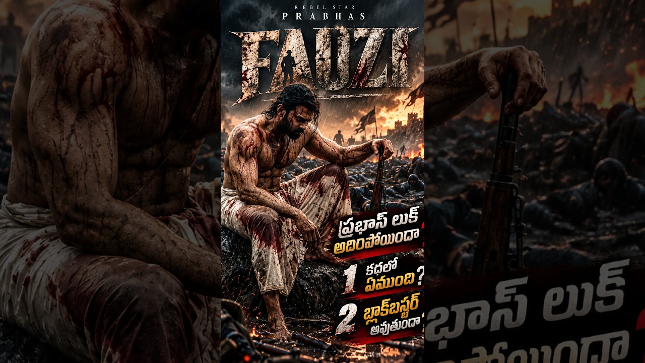 FAUZI Glimpse Review 🔥 ప్రభాస్ లుక్ అదిరిపోయిందా  #Shorts @macherlatalkies   #movie #telugucinema