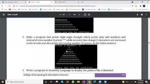 COAL | Lab 06 (Part 2) | DUP Operator and Arrays in Assembly Language | 6/18/2021