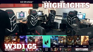 G2 vs MSF - Highlights | Week 3 Day 1 S12 LEC Spring 2022 | G2 Esports vs Misfits W3D1