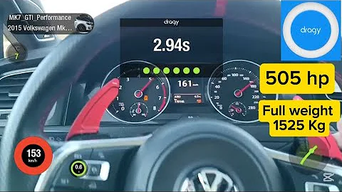 Golf GTI 500hp 🚀 Dragy 100-200