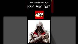 Custom Lego Ezio Auditore tutorial