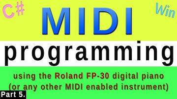 MIDI Programming in C# - Part 5. - On-screen keyboard