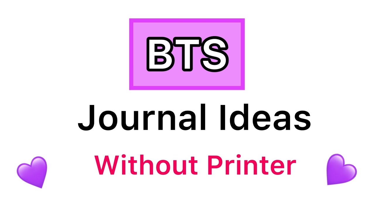 Bts Journal Ideas Without Pictures / How To Make Bts Journal / Paper Craft  / Bts Diary Idea /Diy Bts - Youtube