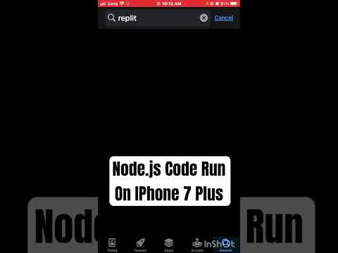 Node.js Code Run On Iphone 7 #software #webscraping #technology #keyboard #javascript #java #shorts