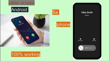 Change caller screen any smartphone || iphone style caller screen for android | slide to answer