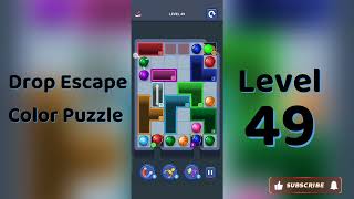 Drop Escape Level 49 Walkthrough 🧩🚪 | Color Puzzle Solutions | Solutionguruji