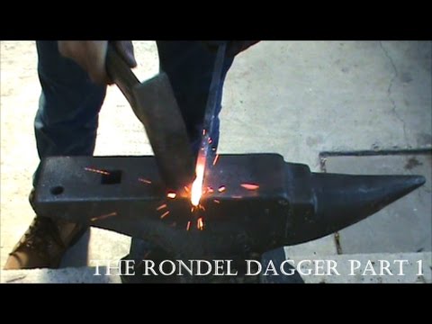 Forging a Square Cross-Sectioned Rondel Dagger (Part:1 The Blade) - YouTube