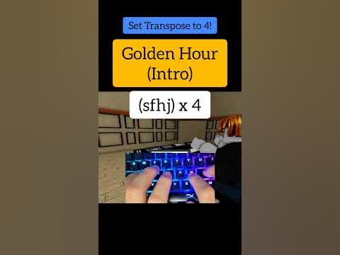 Golden Hour (Easy Roblox Piano Tutorial) - YouTube