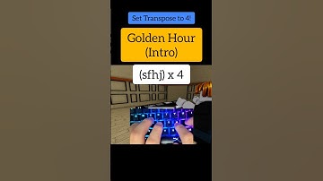 Golden Hour (Easy Roblox Piano Tutorial)