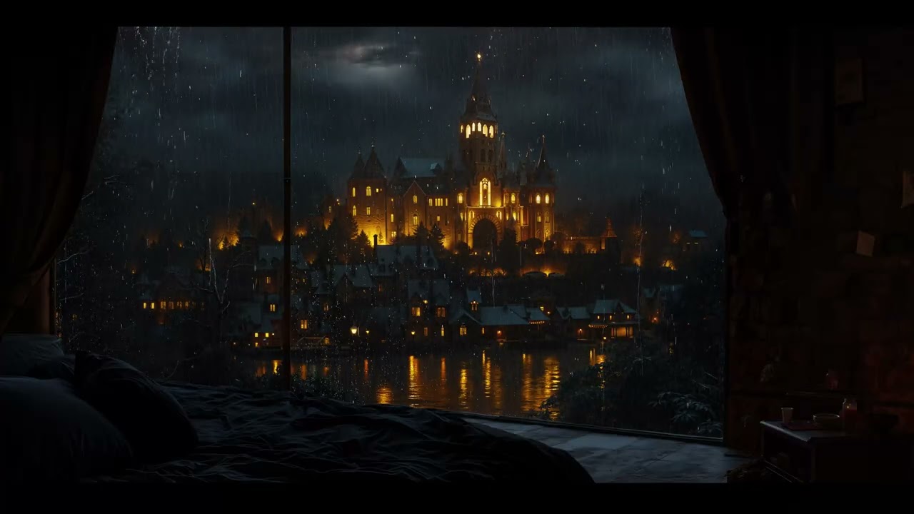 (No Ads) Deep Sleep Hypnosis in a Dark Castle Atmosphere | Release Stress, Anxiety & Overthinking