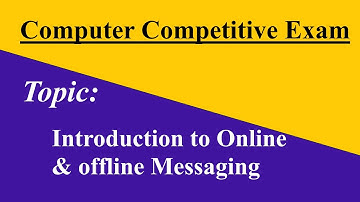 Online and Offline Messaging | Computer Exam | Computer Competitive Exam | #computerexam #computergk