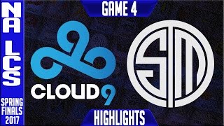 Cloud 9 vs TSM Highlights Game 4 - 2017 NA LCS Spring Finals - C9 vs TSM G4