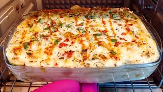 White Sauce Pasta || Creamy Bake Pasta Easy Steps