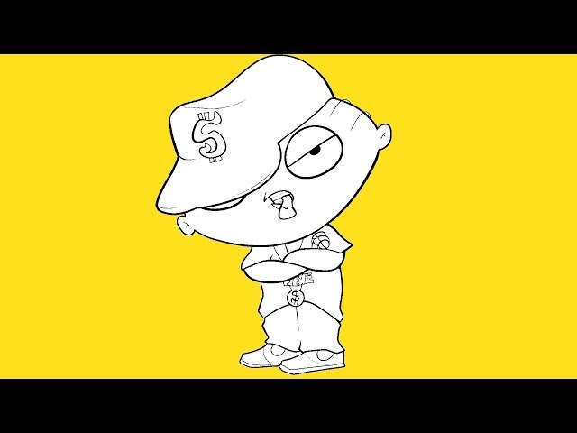 how to draw stewie gangster