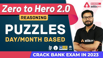 Puzzle Day/Month Based | Reasoning | Banking Foundation Adda247 (Class-26)