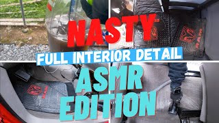 Complete Disaster Full Interior Car Detailing! | Insanely Satisfying Real-Time ASMR! | Mario Molina