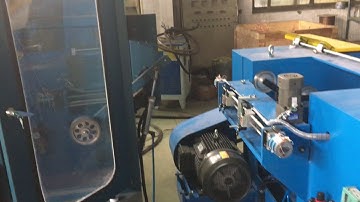 intermediate wire drawing machine with annealing with take up and coiler