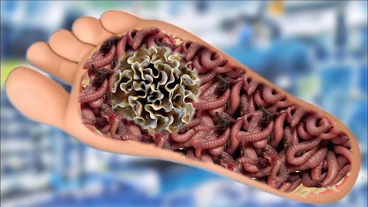ASMR Foot Remove Worm & Insect Infected Compilation --- Deep Cleaning ...