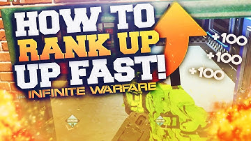 HOW TO RANK UP FAST IN INFINITE WARFARE! BEST TIPS AND TRICKS TO REACH MAX LEVEL IN IW!