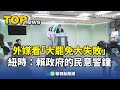 國際關注台灣政治局勢