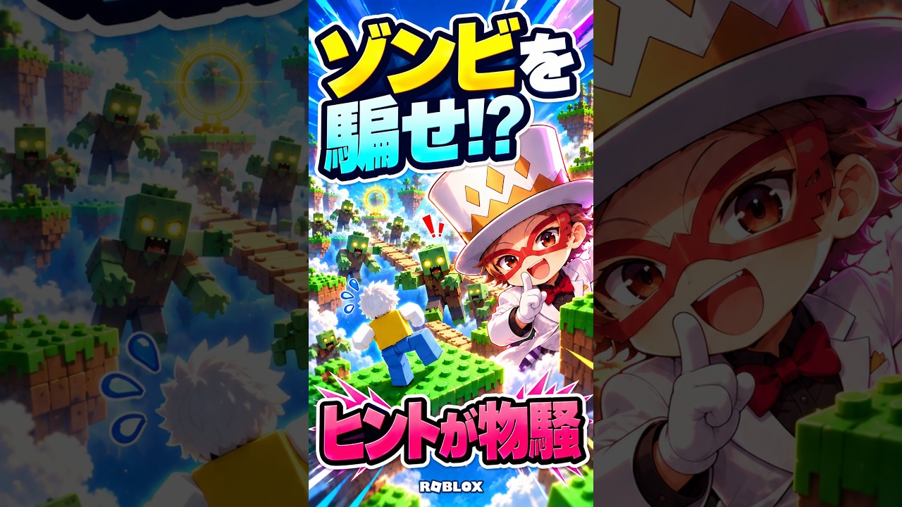 歩くだけのゲームなのに「ゾンビを騙して落とす」!?【Roblox】#shorts