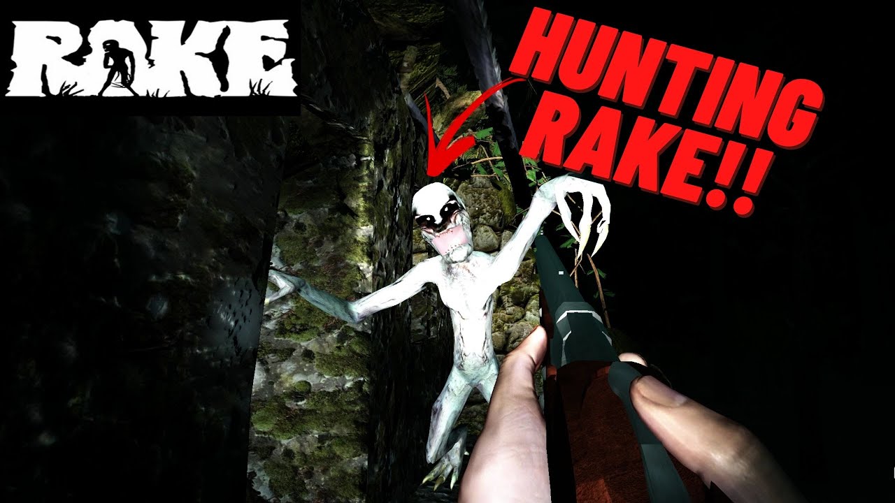 Hunting Rake! Caleb Steps In Trap! | The Rake Funny Moments - YouTube