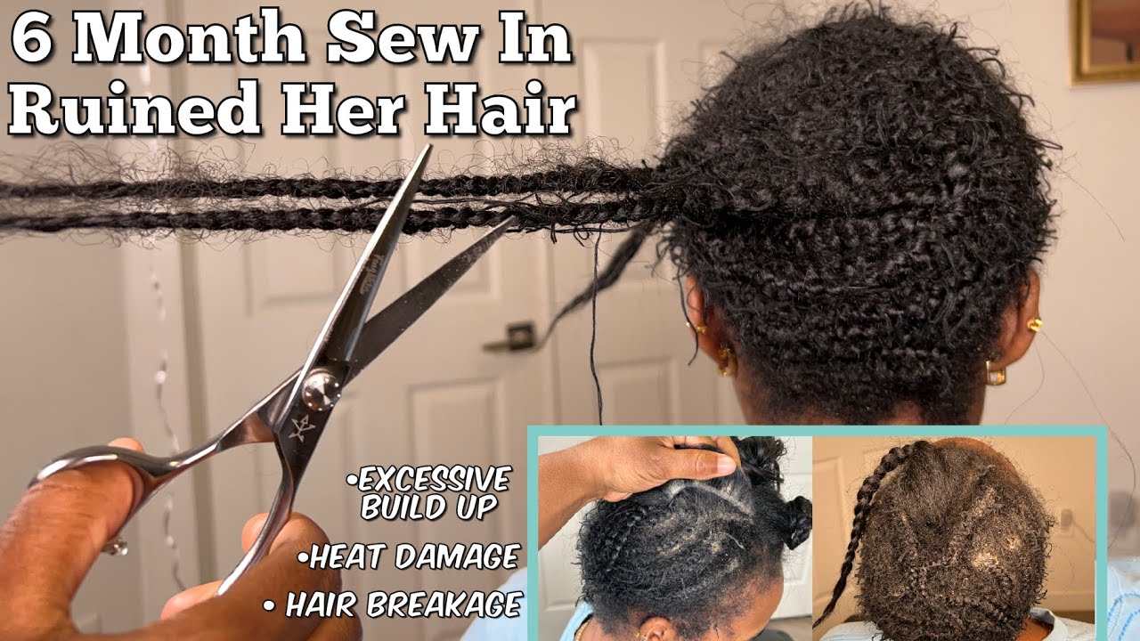 Beware 🚨of 6 Month Sew Ins  | 6 Month Sew In Removal  & Length Retention Tutorial