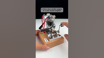 Is this a four-stroke engine or a two-stroke engine?#enginemodel #vortrixe #diy #miniengine