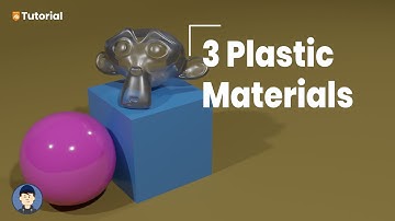 How to make three procedural plastic materials in Blender [3.3] [CYCLES] | Materials & Textures