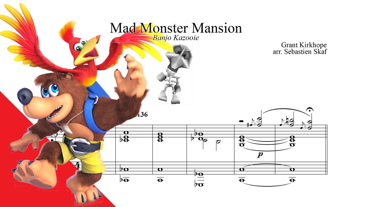 Mad Monster Mansion Banjo Kazooie Piano cover YouTube