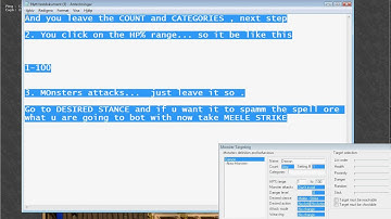Elfbot tutorial how to attack a monster in Targeting