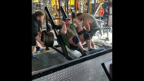 9 plates cybex hack squat