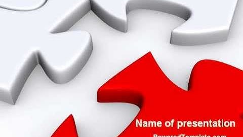 Puzzle Parts Folding PowerPoint Template by PoweredTemplate.com