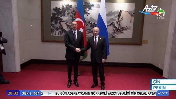 İlham Əliyevin və Rusiya Prezidenti Vladimir Putinin Pekində görüşü olub