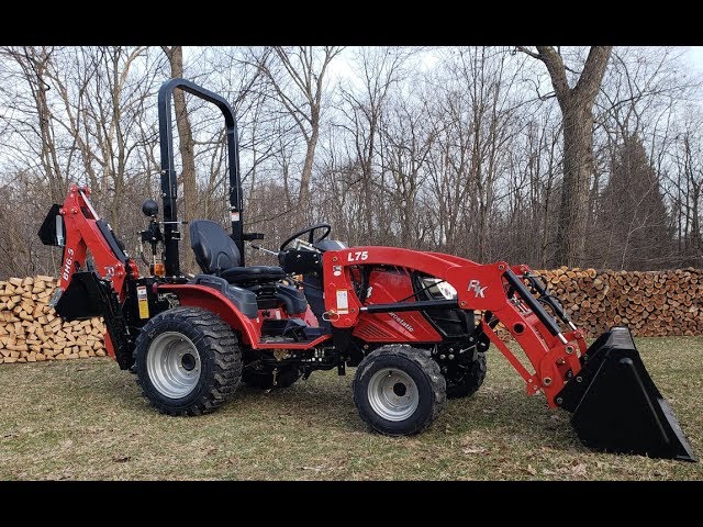 136 Rk 24 Subpact Tractor With Loader Backhoe Walk Around 