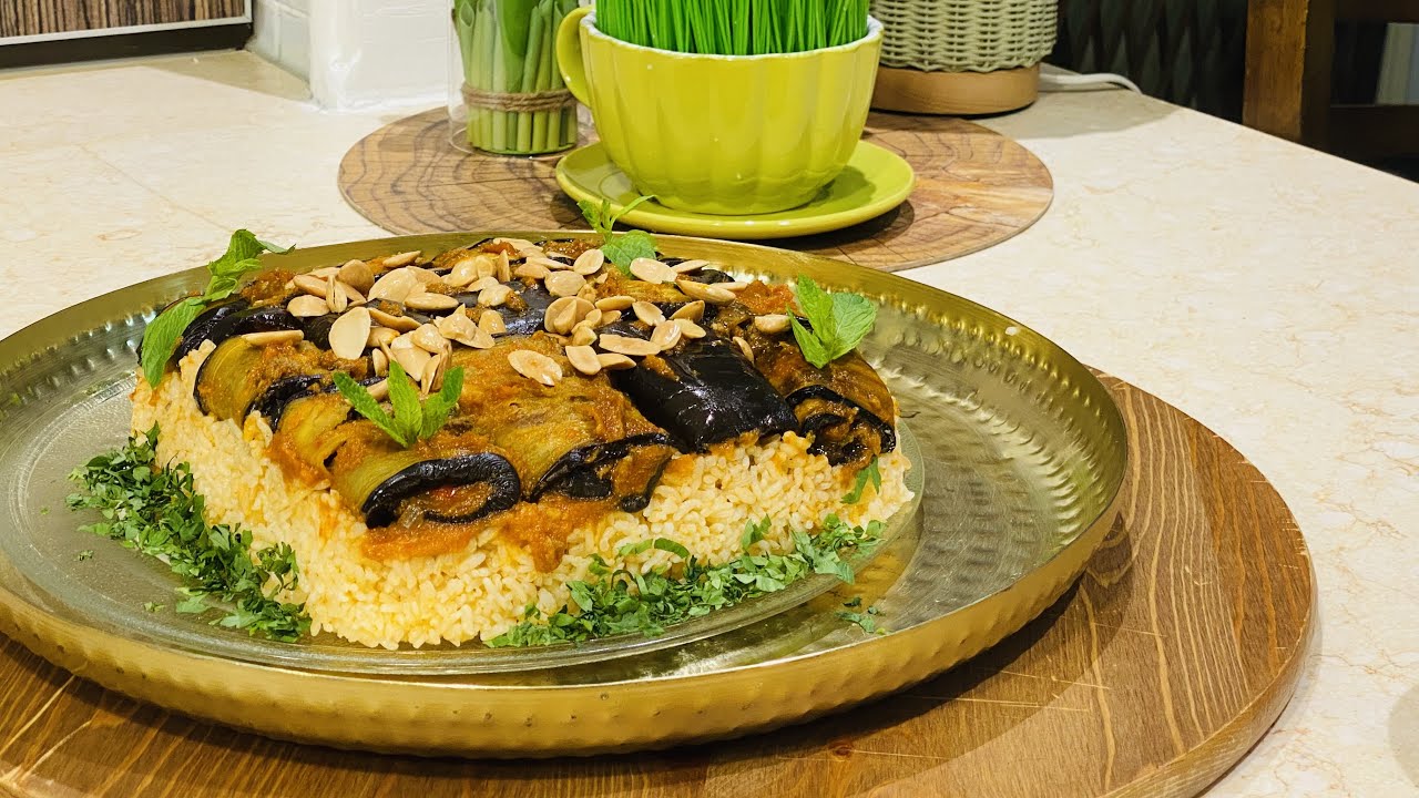 طبخ شرائح الباذنجان المحشيه بطريقه مذهله!؟وقع الجميع بحبها دلال حناوي