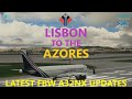 MSFS 2020 | Lisbon to Ponta Delgada, The Azores! Latest Custom FBW A32NX from flybywire [VATSIM]