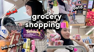 grocery shopping , beli banyak jajanan !!‍♀