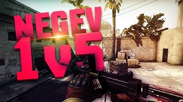 CS GO - Negev 1v5 Clutch