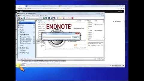 Endnote: importing references into an EndNote library