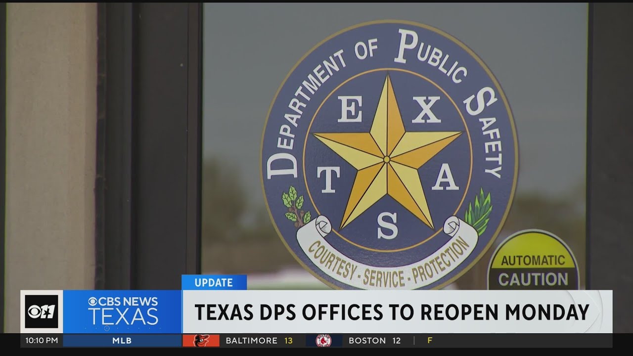 Driver license offices will reopen statewide Monday, TxDPS says YouTube