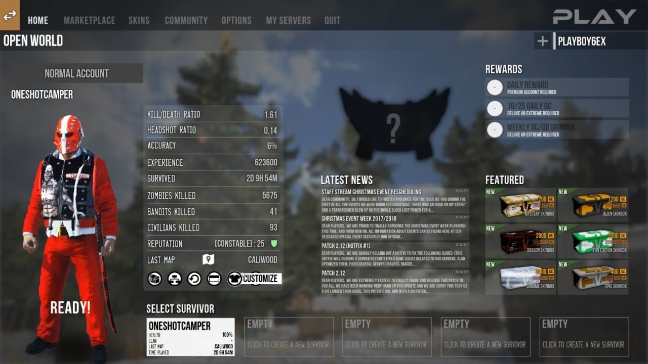 The Lucky Looter. 4x Weapon Skins.