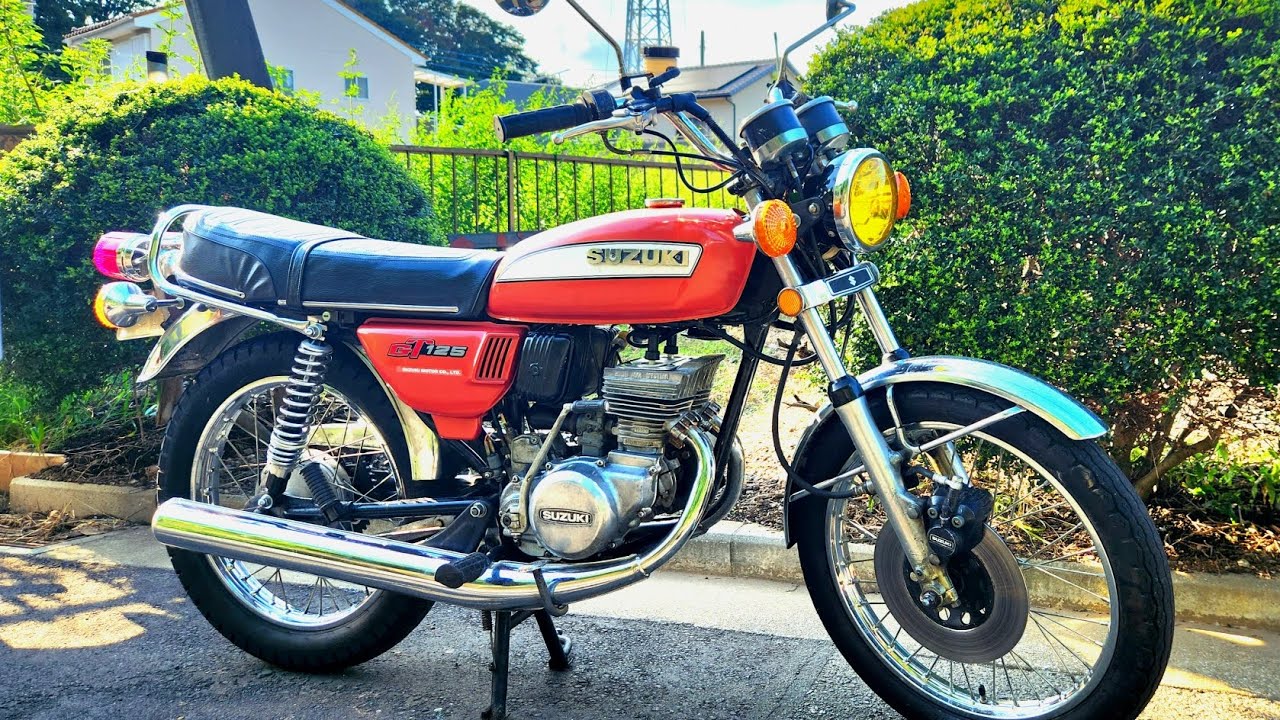 1974年 !!【 SUZUKI GT125 】ラムエアーシステム / エンジン始動 