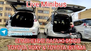 СРАВНЕНИЕ БАГАЖНИКОВ TOYOTA ESTIMA ACR55 & TOYOTA VOXY HYBRID.